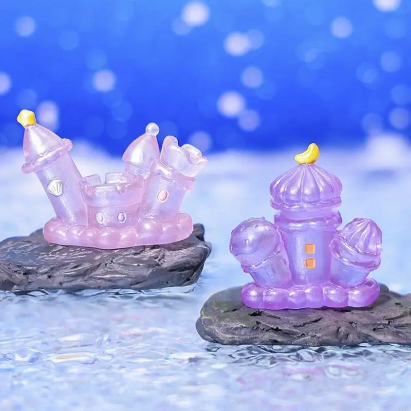   Dreamy Castles Statue Fairys Garden Accessories Mini Fairys Tale House Figurines