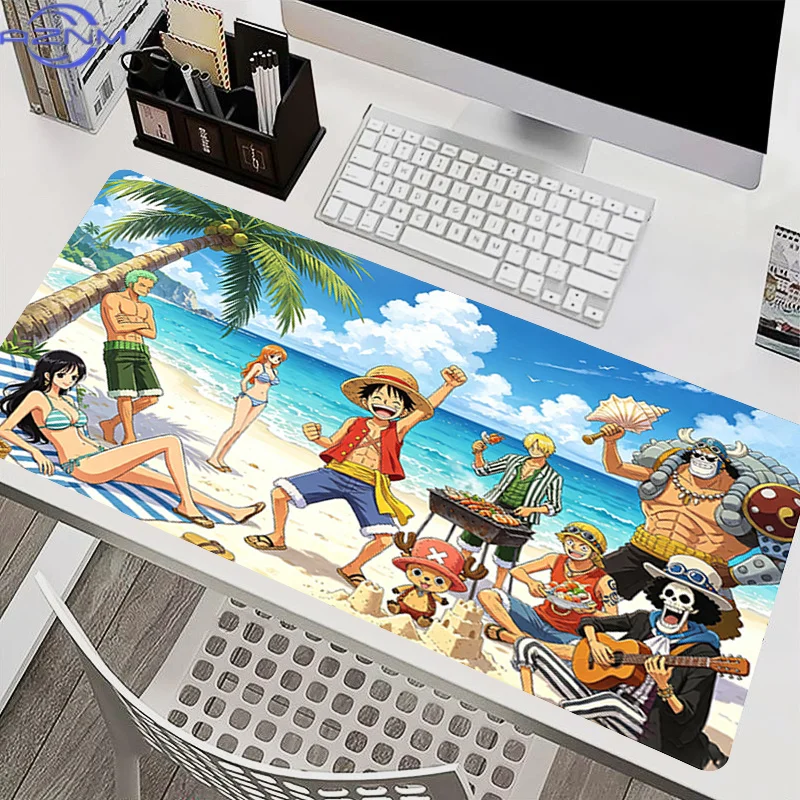 Mouse Pad Large Desk Mat Office Laptop Game Carpet Anime O-one P-piece luffy Computer MouseMat Non-Slip Extended Gaming Mousepad