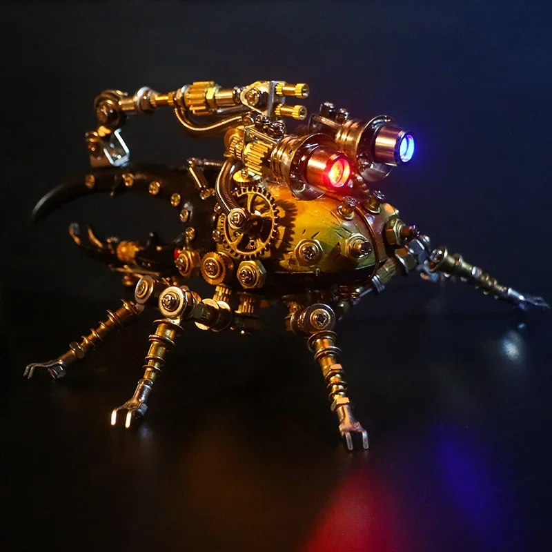 

DIY Variation Insect Metal Model Kit Mechanical Spade Armor / Unicorn / Giant Worm Assembly 3D Puzzle Cyberpunk Toy for Adults