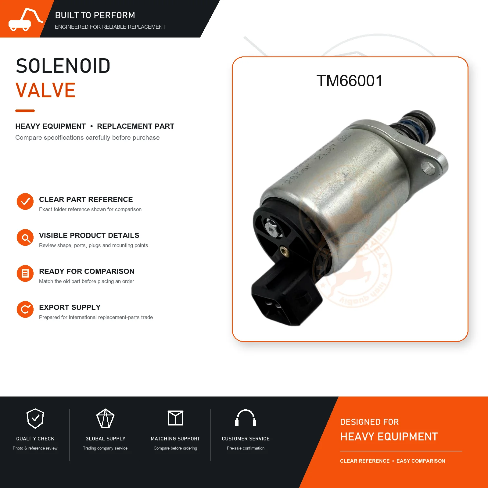 Hydraulic Proportional Solenoid Valve TM66001 Control Replacement Part