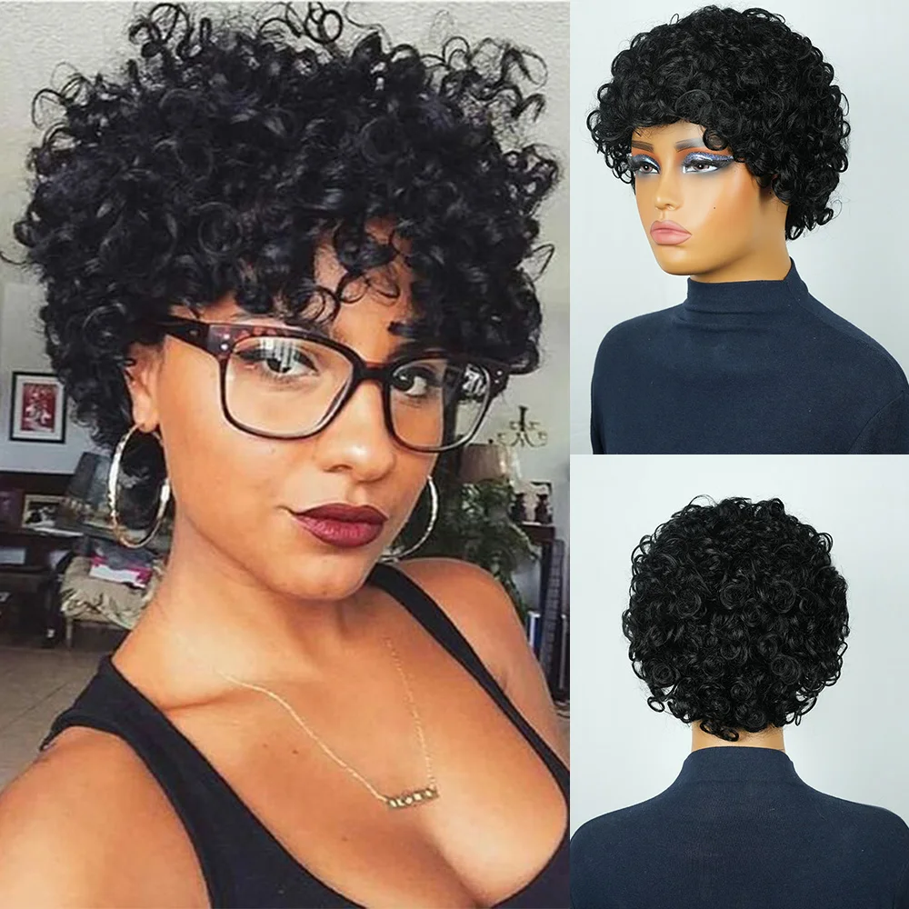 Afro Short Curly Wa… - image