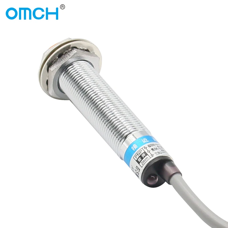 OMCH LJ12A3-2 Series Inductive Proximity Sensor Approach Switch M12 Detection Distance 2mm  Direct-Current  AC