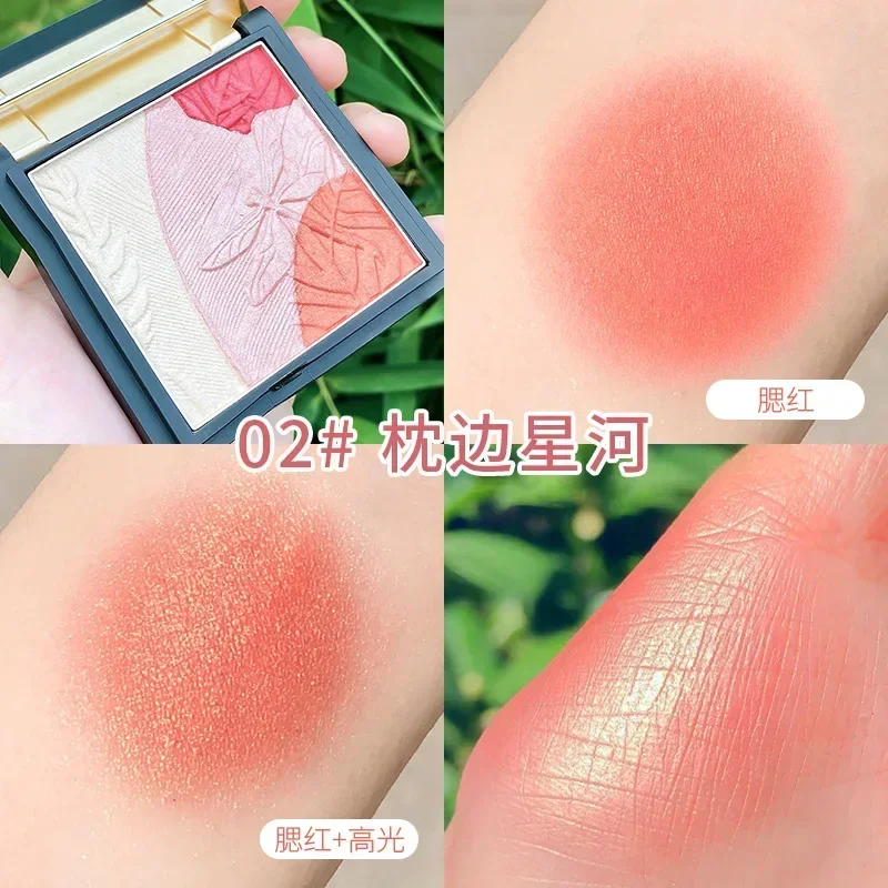 MACKANDY Contour Palette Blush Natural Highlight Pearlized Glitter Nose Shadow Long-Lasting Pretty Makeup Rare Beauty Cosmetics