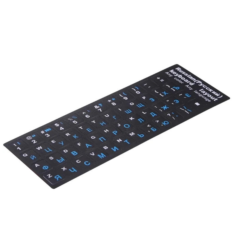 Teclado russo PVC fosco colorido para adesivos proteção para notebook letras russas