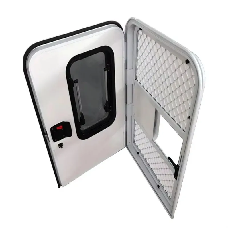 Best-selling high-quality aluminum alloy RV teardrop trailer door with exterior window, good service