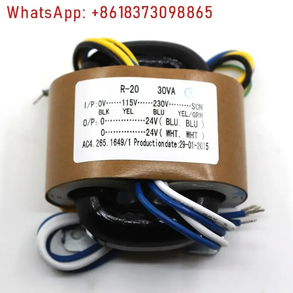 Transformador R - Transformador doméstico de cobre puro 30W R - múltiples juegos de tensiones para elegir