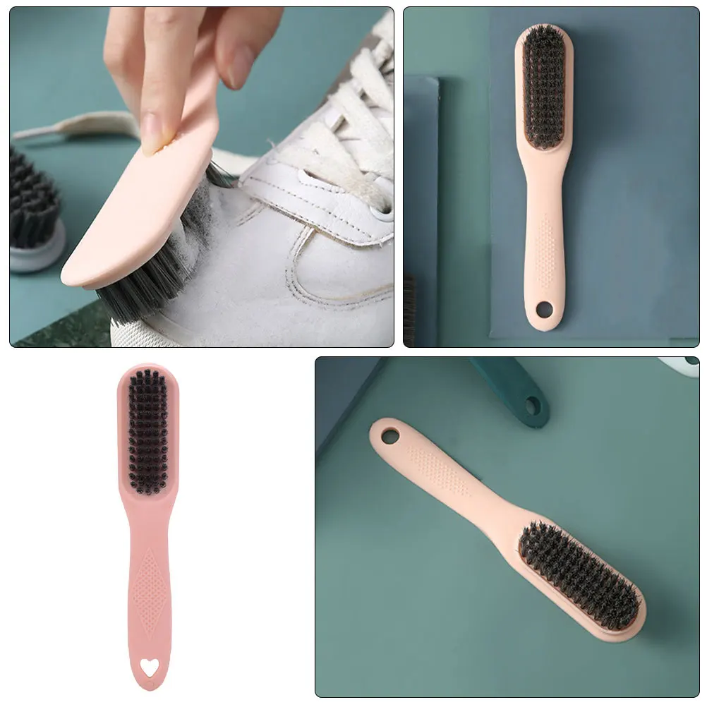 

Soft Bristles Shoe Brush Long Handle Design Durable Material Laundry Stain Removal Household Cleaning Tool Scrubbing