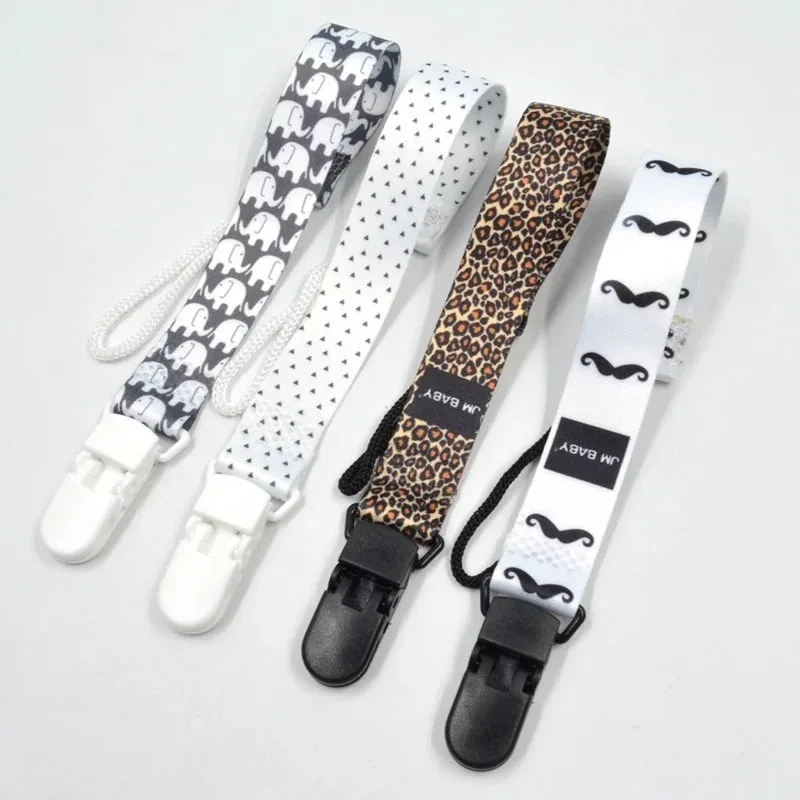 1pcs Baby Pacifier Clip Ribbon Chain Dummy Holder Soother Nipple for Infant Clips Leash Strap