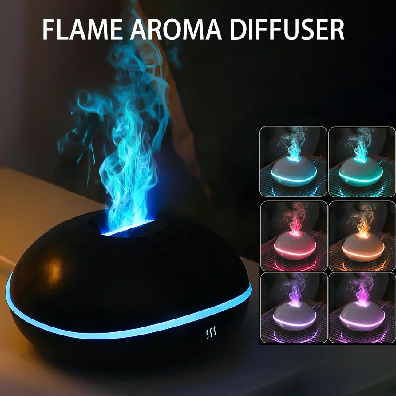 

Colorful Flame Humidifier Aroma Diffuser Portable USB Car Aromatherapy Humidifiers Essential Oils Fragrance Diffusers