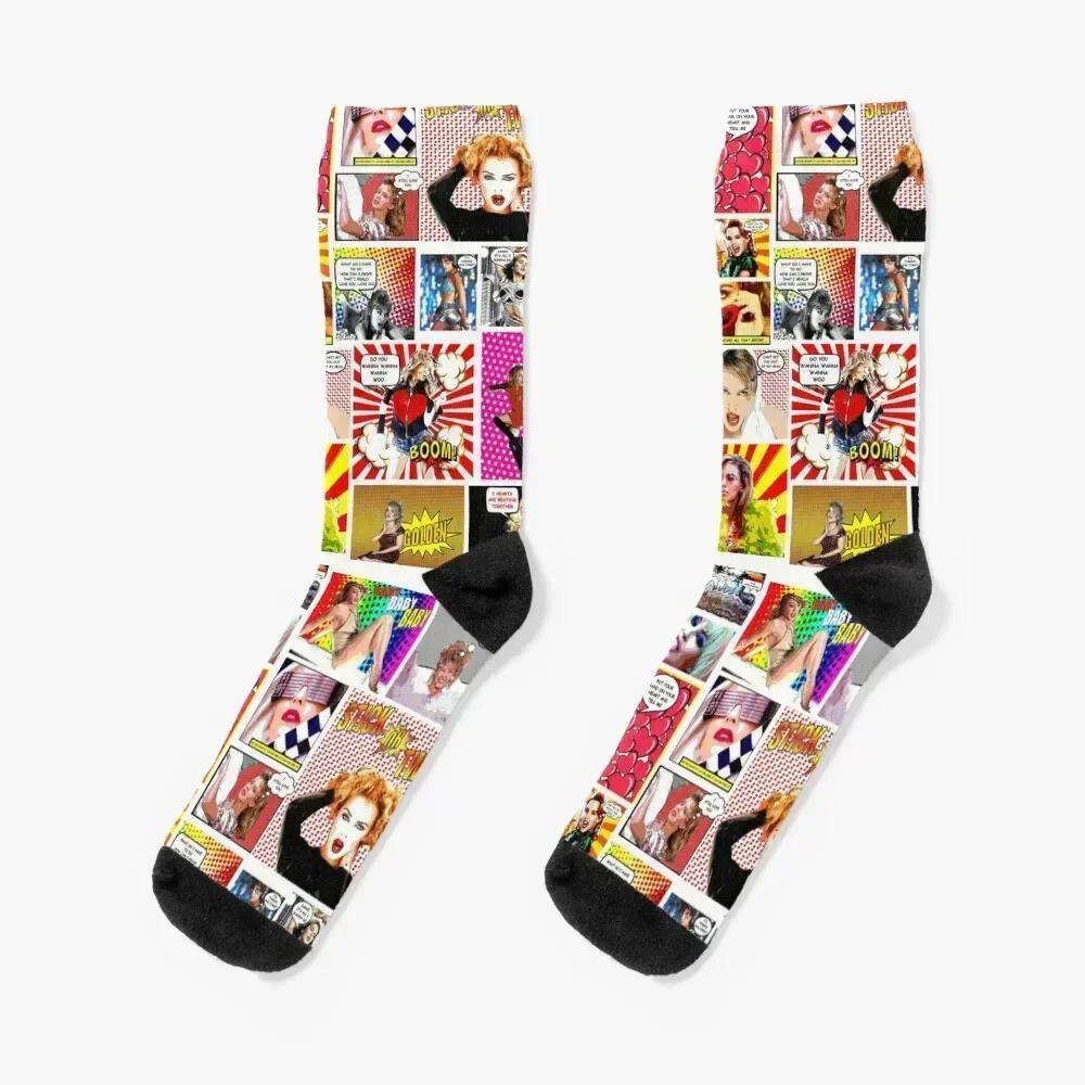 

Kylie Minogue.....Even MORE POW Wow K35 Socks custom cool winter gifts Stockings compression Socks Female Men's