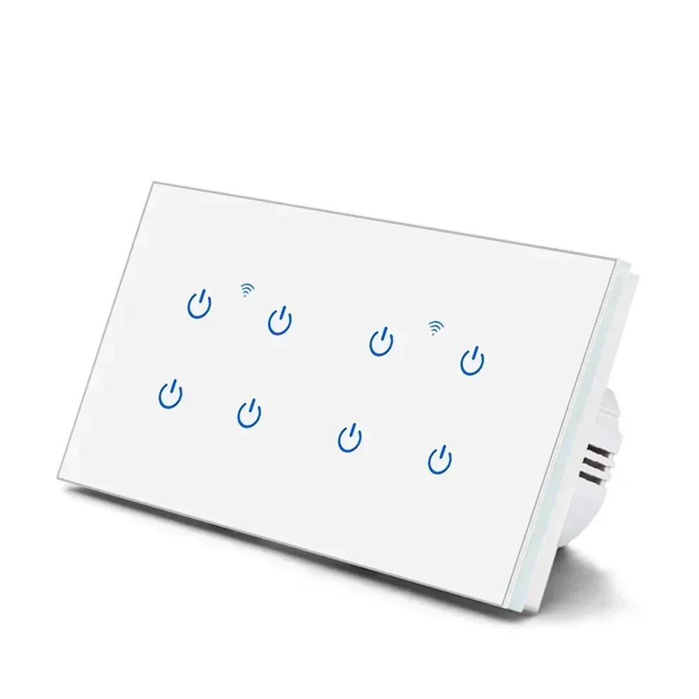 

Touch Switch Home Voice Commands 146*86*35mm App Remote Control Lights Or Appliances Energy-saving Lamps