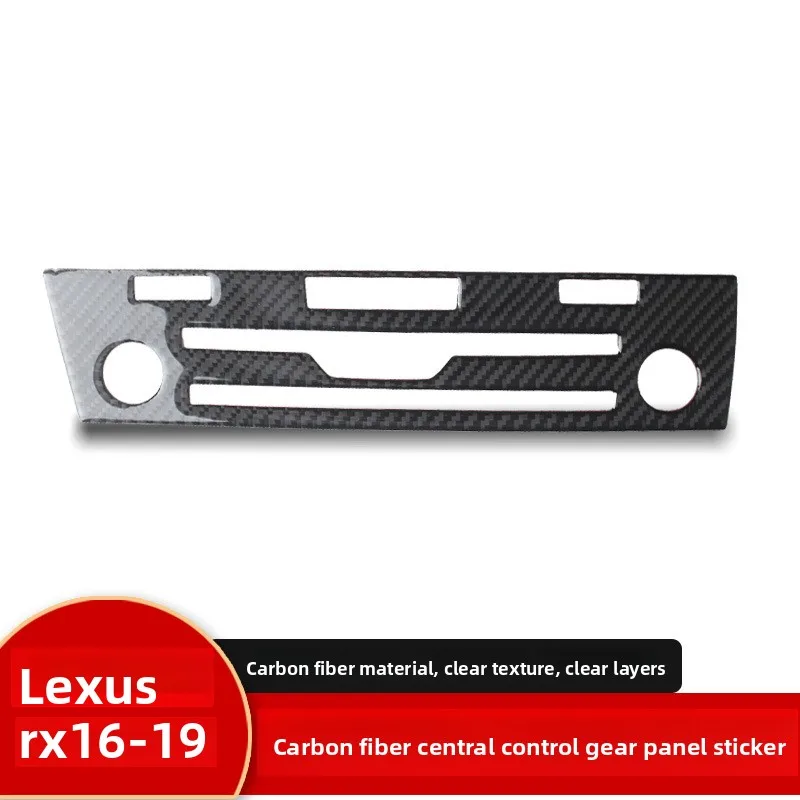 

For Lexus RX300200 Interior Modification, Real Carbon Fiber Central Control Cd Panel Sticker, Auto Parts