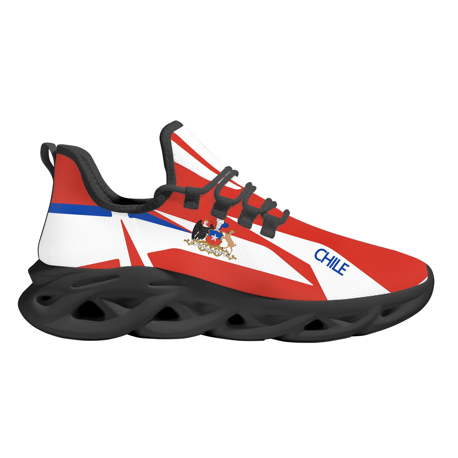 Chile Flag Brand Design Mesh Sneakers Andean Eagle Print Platform Vulcanized Shoes Comfortable Lightweight Running Shoes Zapatos