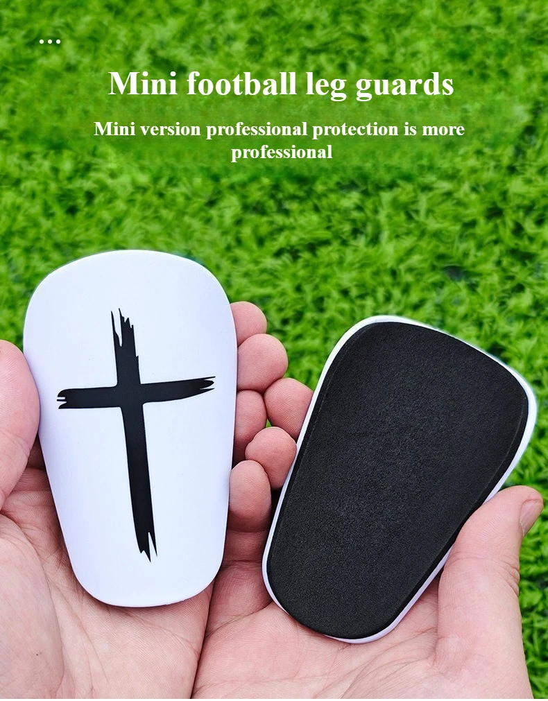 1 pair of mini football leg guards, football training anti-collision professional leg guards, plug-in wear-resistant pads