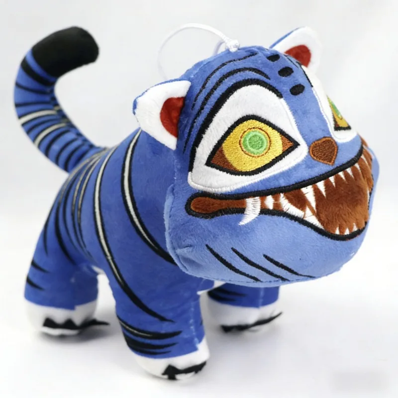 

Soft Stuffed Toy for Kids' Birthday and Holiday Gifts, Anime Demon Blue Tiger Plush Doll