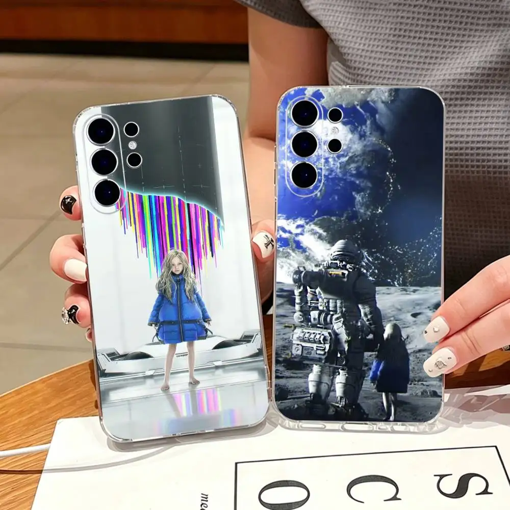 3A Game P-PRAGMATA  Phone Case For Samsung S25,S24,S21,S22,S23,S30,Ultra,S20,Plus,Fe,Note,10,9,5G Transparent Cover