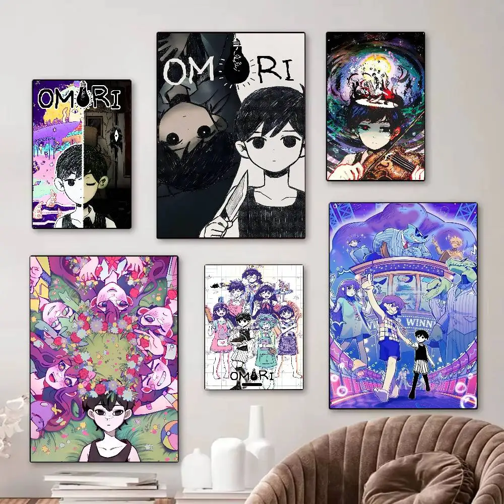 Hot Game O-Omori DIY Sticky Poster Whitepaper Prints Posters