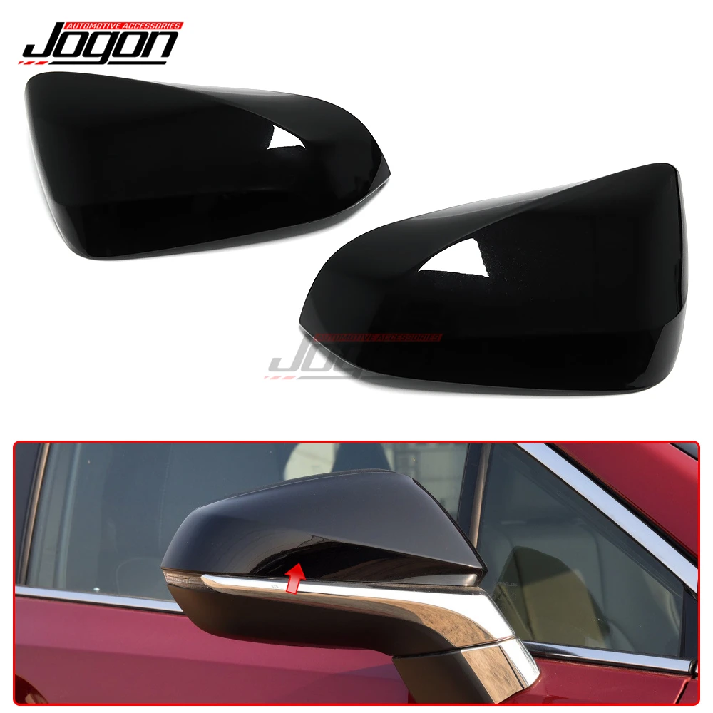 Gloss Black Rear View Rearview Mirror Cover Caps Side Wing Mirror Cap For Lexus RX AL20 2016-2021 RX350 RX450h NX AZ10 2015-2020