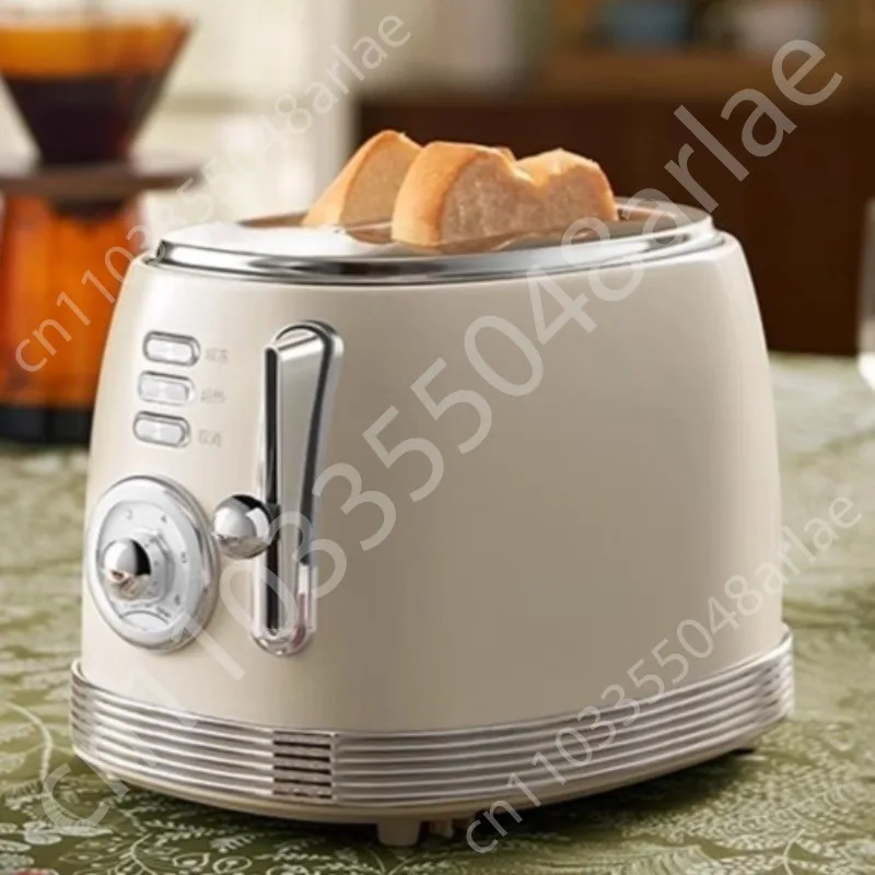 

Stainless Steel Bread Maker Electric Toaster Sandwich Toast Oven Grill 2 Slices Slot Automatic Breakfast Baking Machine