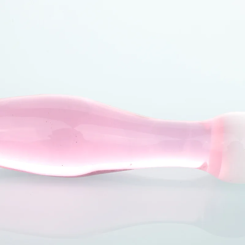 Factory Made Pink White Color Cute Girl Penis/Pink Glass Penis/Pink Glass Dildo for Man and Lady Sex Use