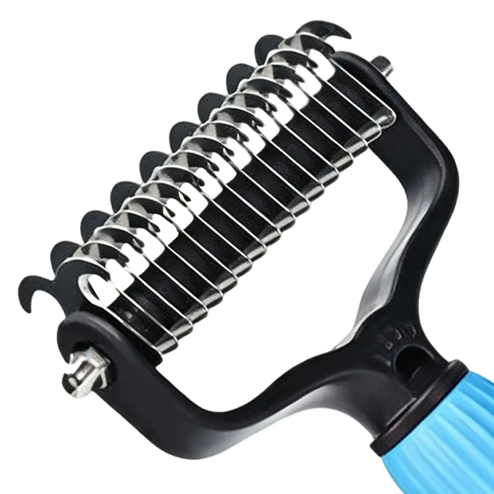 Pet Hair Comb Dog Hair Tangles & IKnots Removal Comb Double-sided Pet Hair Remover Stainless Steel Cat Hair Knot Cleaning Brush view 4