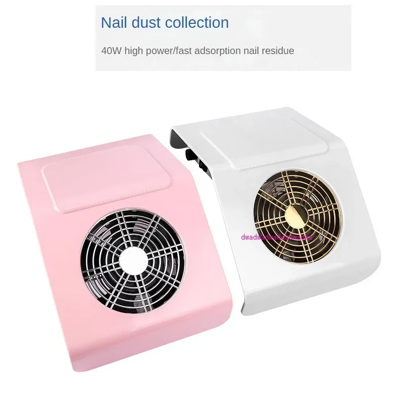 Nail Dust Collector 40W Desktop With Filter High Suction Low Noise Frosted Hand Pad One Touch Switch Manicure Vacuum Cleaner