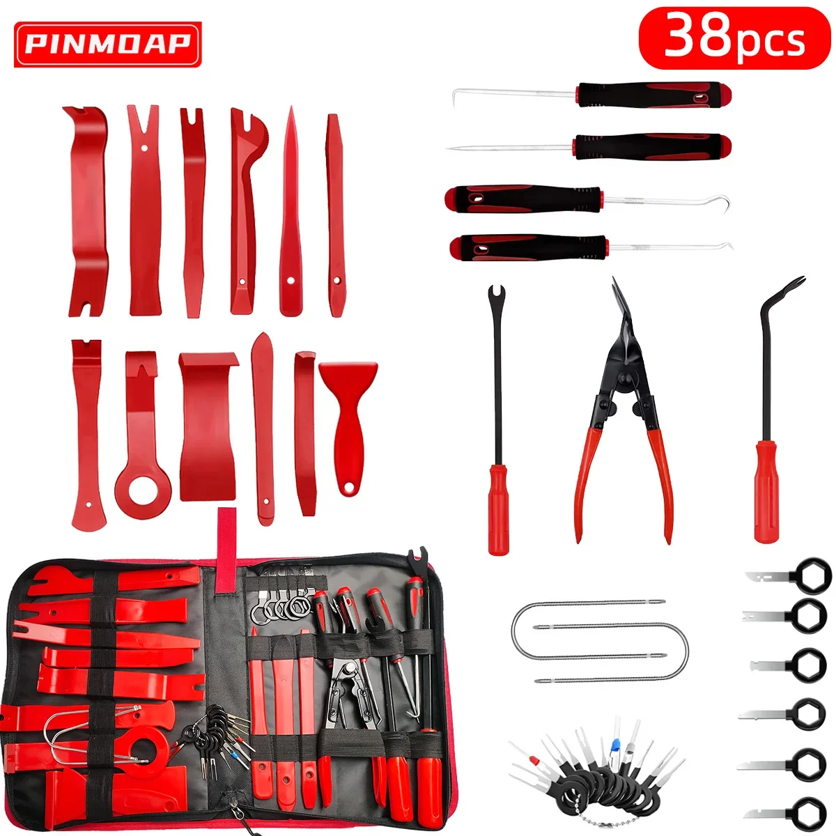 Car Trim Removal Tool Auto Trim Puller Tool Kit Pry Tools Set for Trim Clip Pliers Fastener Remover Kit