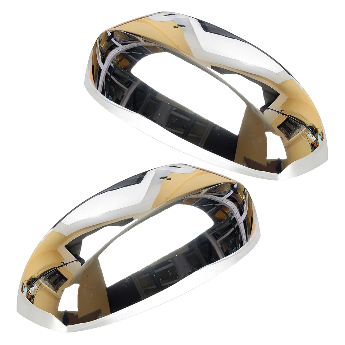 

1 Pair Chrome Style Side Mirror Top Trims Covers Plastic Fit for Chevrolet Silverado Avalanche Tahoe GMC Sierra 1500 2007-2013