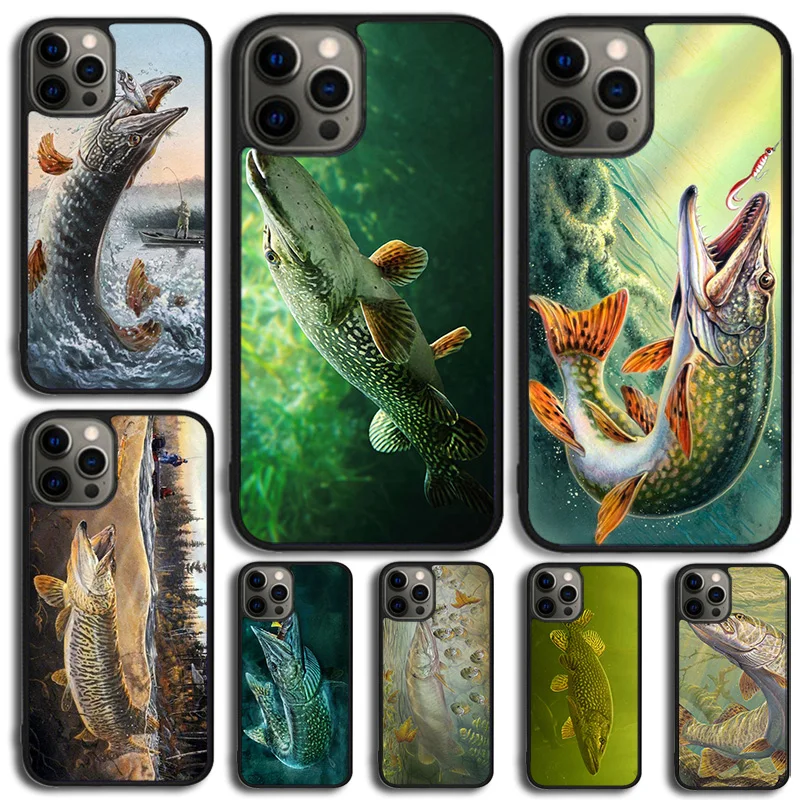 Pike Fishing Bait Spinner Phone Case For Samsung Galaxy S10 S22 S23 S24 Note 10 20 Lite S20 Plus S21 Ultra Back Cover