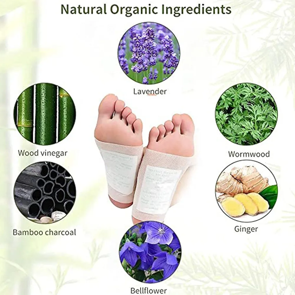 50/100/200PCS Deep Detoxification Cleansing Foot Pads Remove Toxins Nature Ingredients Foot Detoxification Detox Foot Patch