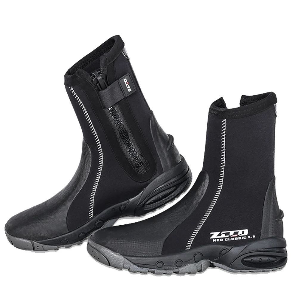 

5mm Neoprene Dive Boots Wetsuit Side Zipper Men Women Snorkeling Scuba Diving Shoes Boots Water Sports Accessories