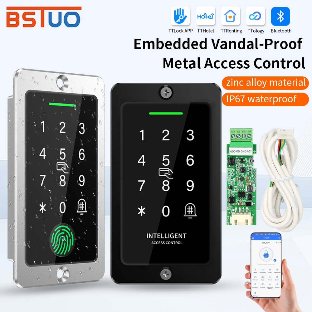 Biometric Fingerprint Access Control System Office Time Clock with Built-in Module And TTLOCK Smart App Supports Remote