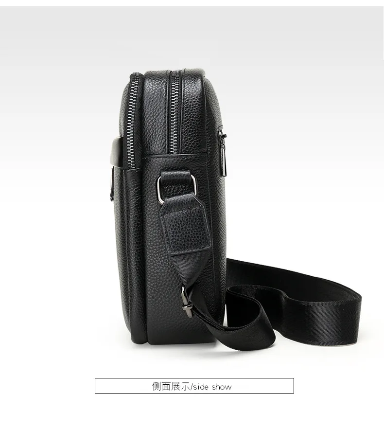 Genuine Leather Messenger Bag for Men Handbag Shoulder Strap Hand Bags Free Shipping Low Price Cross Body Purse Crossbody Man