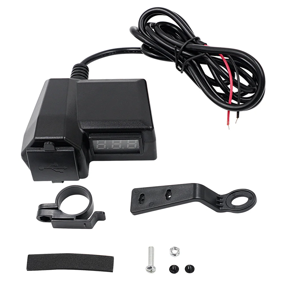 

1 Set Motorcycle Phone Dual Usb Ports Fast Charging Device Durable For Electric Motorbike Outdoor Use Practical