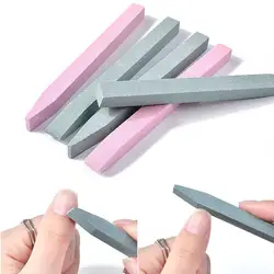 4pcs Durable Nail File Cuticle Remover Stone Trimmer Buffer Dead Skin Rub Nail Pusher Manicure Polished Pedicure Care Tools