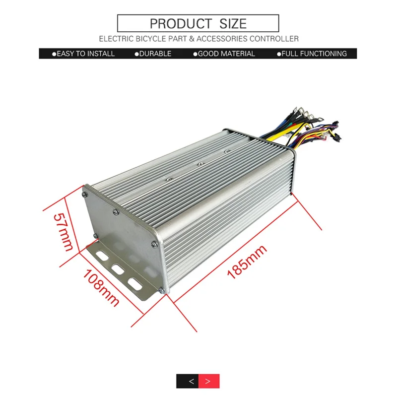 48V-72V 1000W-3000W Hub Motor Controller 18Mos MAX60A for Electric Bike E-Scooter Motorcycle Bldc Motor Controller