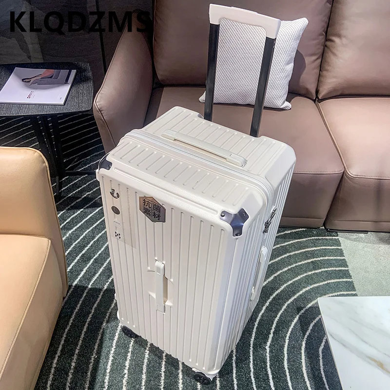 

KLQDZMS Thickened Luggage ABS+PC Large Capacity Trolley Case Family Travel Essentials 24"26"28"30"32 Inch High Quality Suitcase