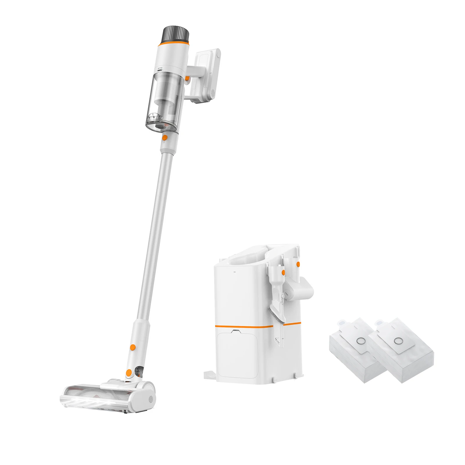 JONR V10 Pro Cordless Vacuum Cleaner with Self-Cleaning Suction Station,3 Suction Modes 27/17/12 KPA, 60 min Runtime,