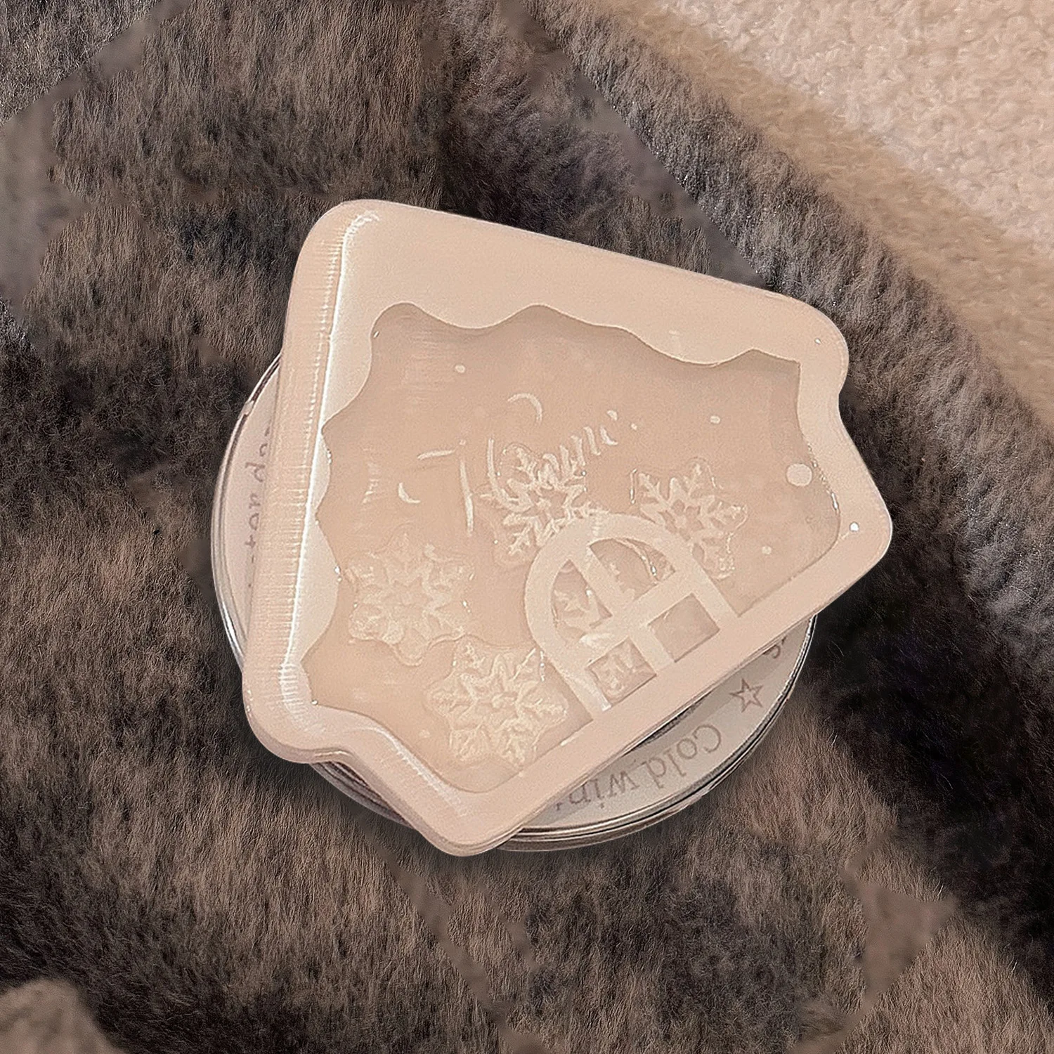 

Универсальный магнитный держатель для телефона Ins Winter Snowflake с кольцом-подставкой, предотвращающий падение, для использования без рук, подставка для телефона на стол