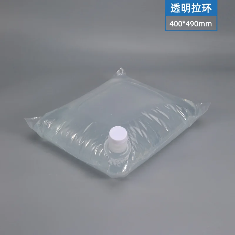 5L 10L 20L Wine Juice Storage Sterile High Barrier Bag Reusable Transparent Bag Dispenser Bag Pull Ring Lid Screw Cap