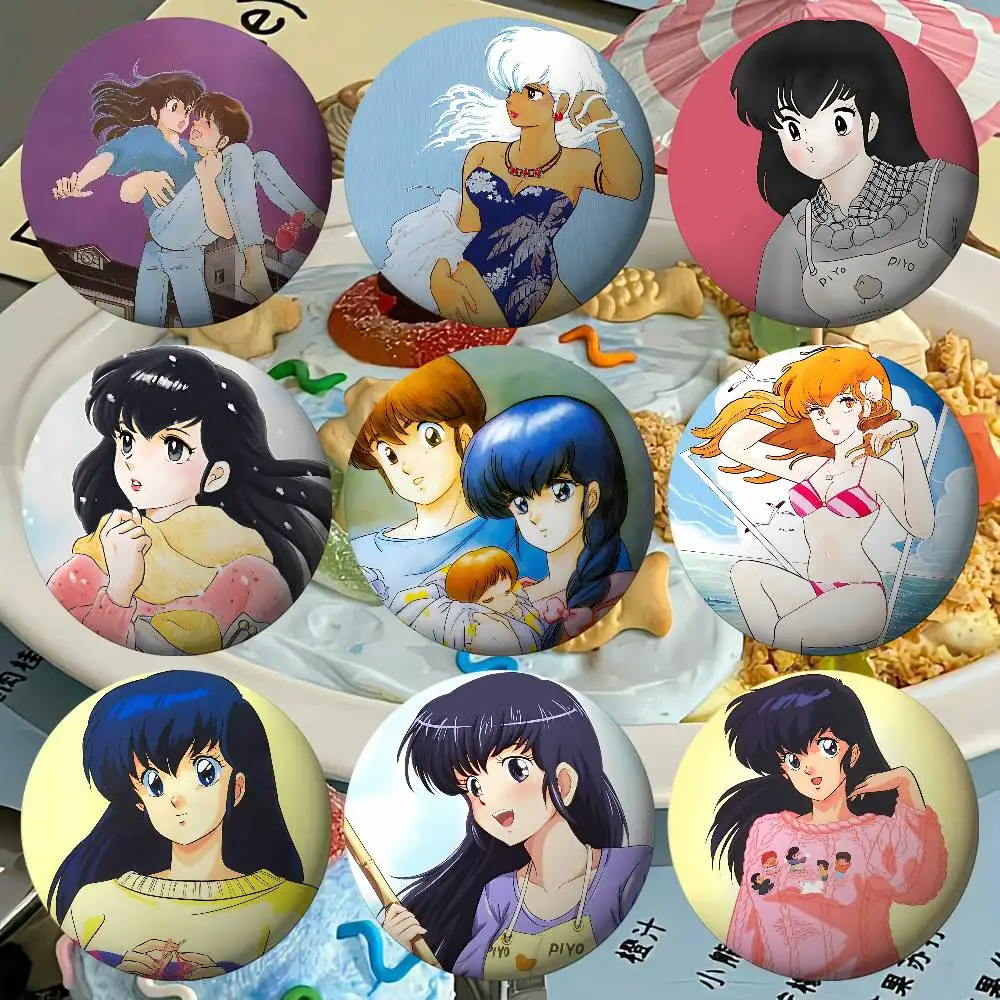 Anime Maison Ikkoku Cartoon Abzeichen Weißblech Soft Button Pin Brosche Metall Abzeichen Benutzerdefinierte Schmuck Zubehör Hut Tasche Revers