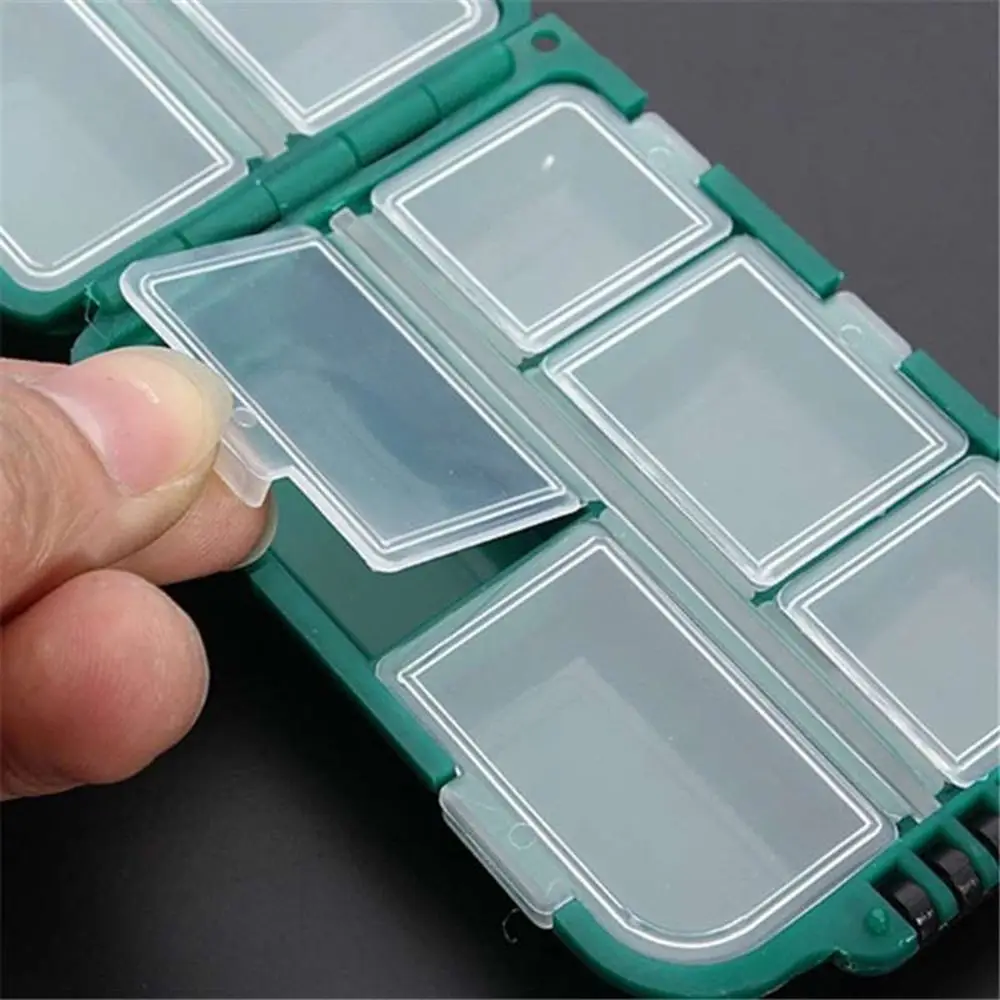 Minnow Waterproof Eco-Friendly Plastic Hook Rig Accessories Fishing Tackle Storage Tool Box 10 Lattices Lure Case