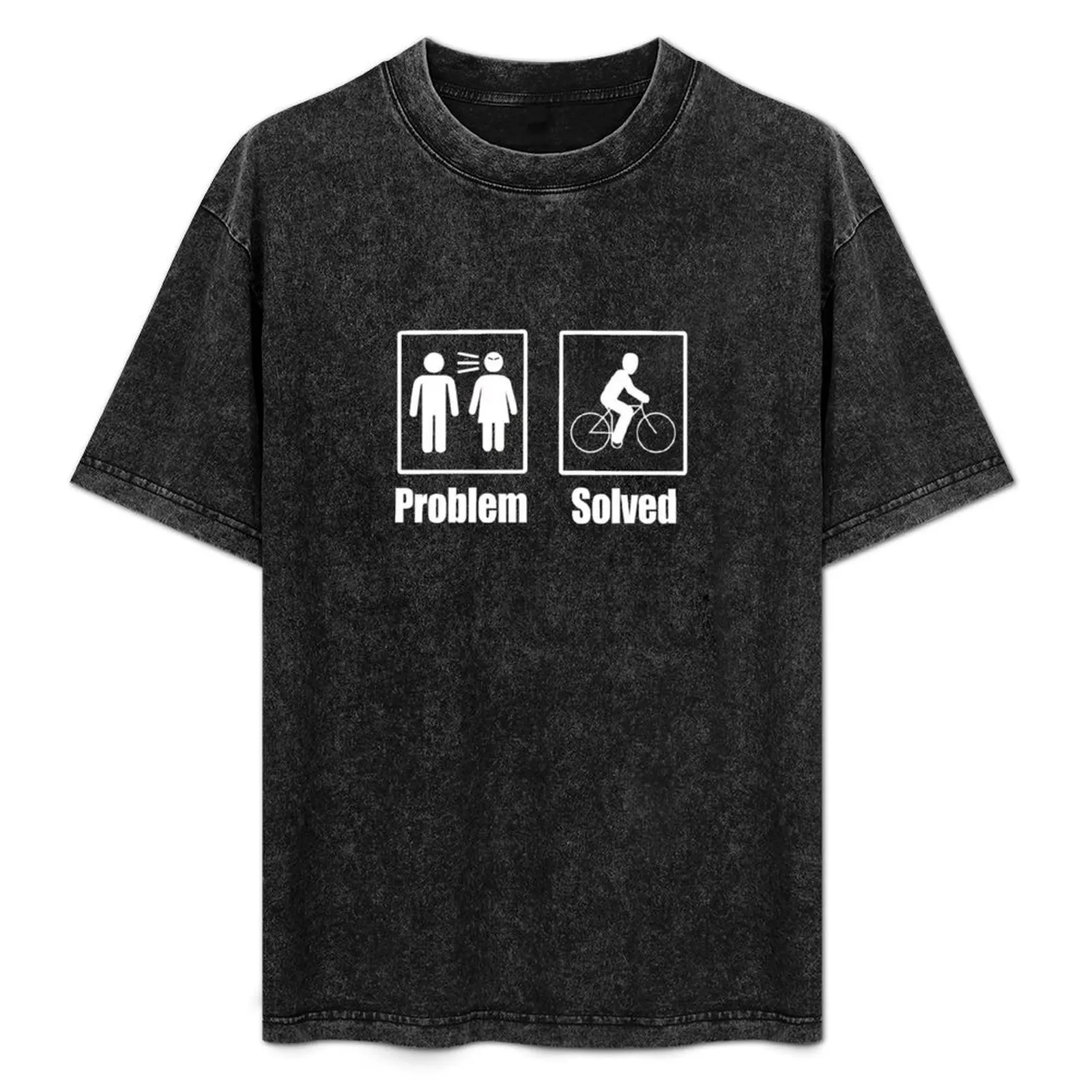 

Funny Cyclist Problem Solved Cycologist Bike Rider T-Shirt Breathable Sportswear T-Shirt for Men