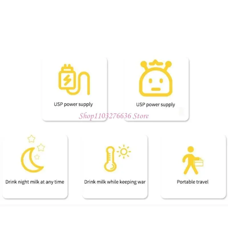 R6FD Nursing Bottle Heater Bag Insulated Bag for Bottles Keep Your Milk Warm