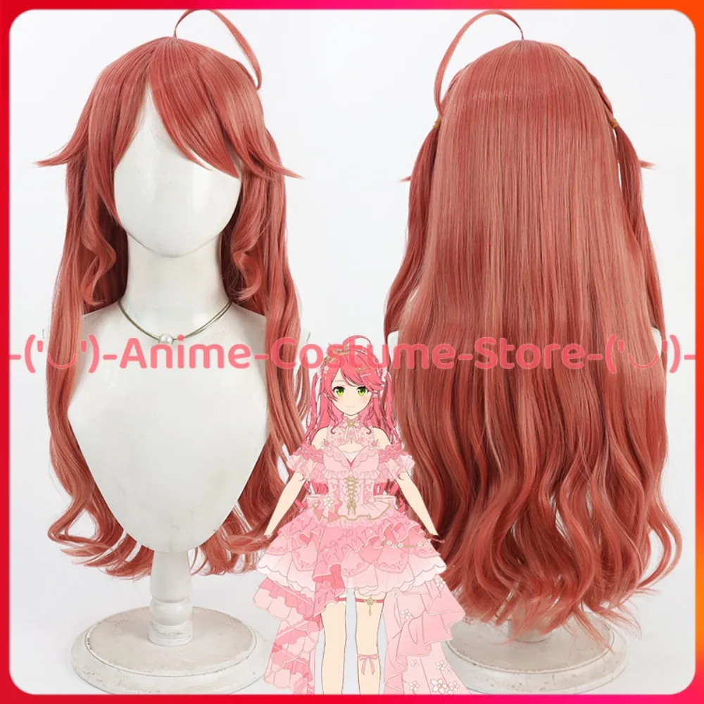 

Hololive VTuber Сакура Мико Косплей Парик Аниме Персонаж Опора Хэллоуин Карнавальный Костюм Партии Парики Термостойкие Синтетические Волосы