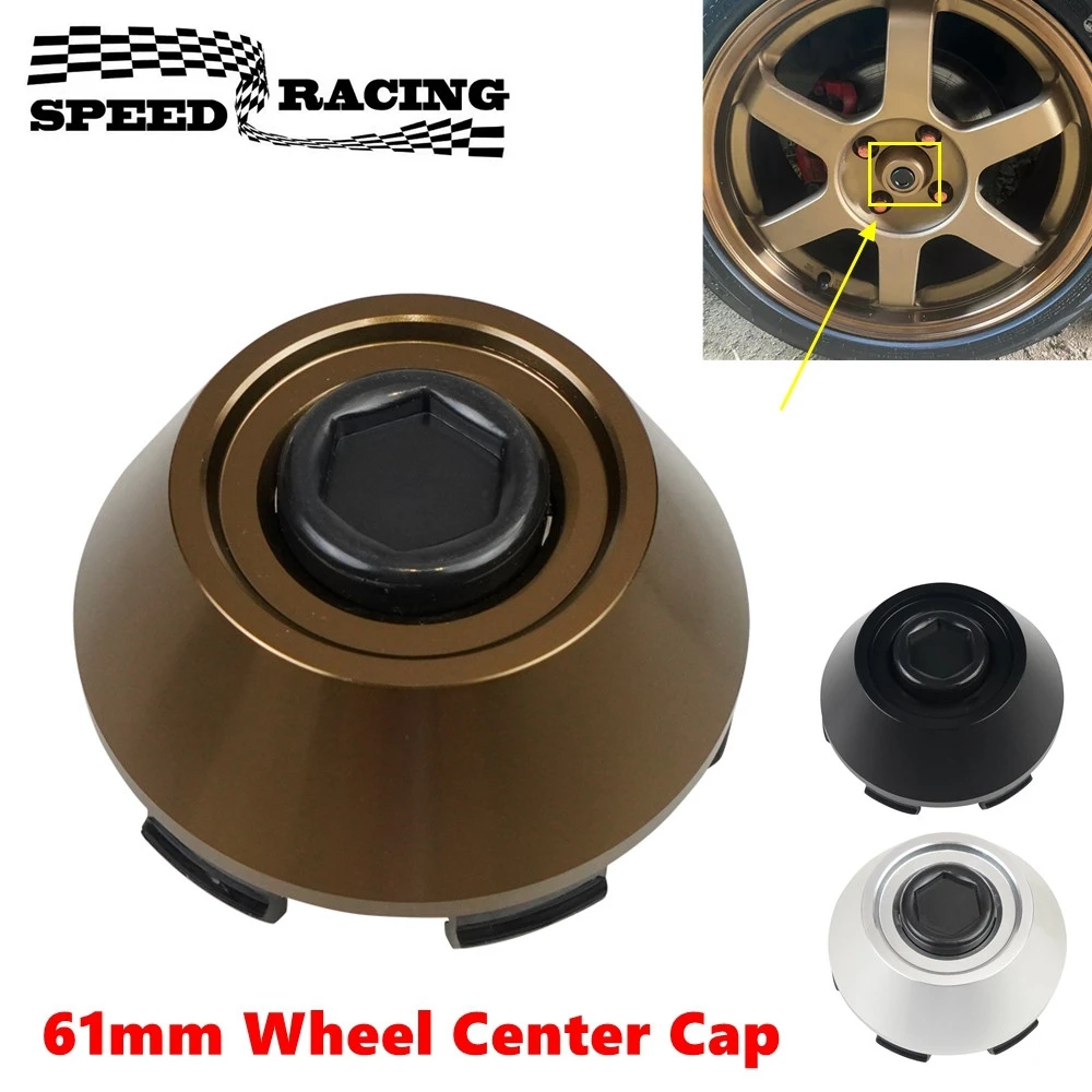 61mm Wheel Center Cap Car Racing B-Type Wheel Hub Center Caps for CE28(14\