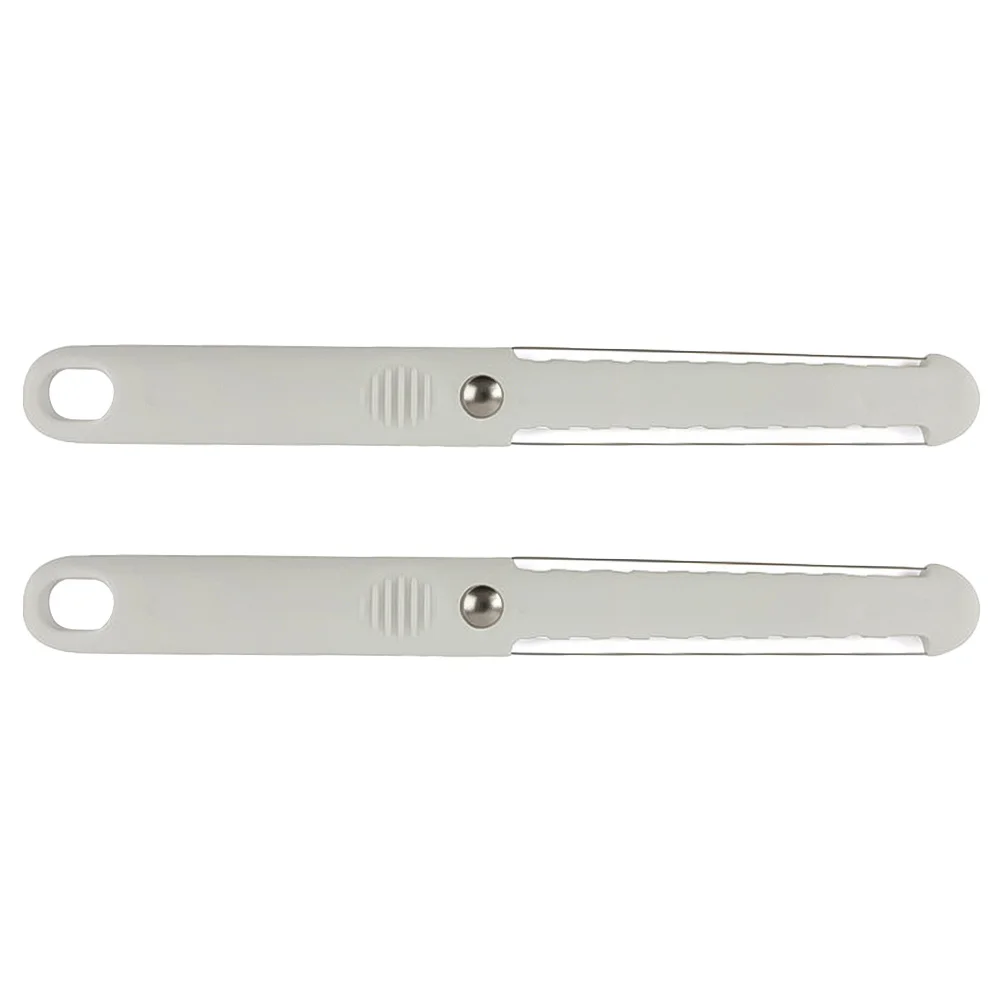 2Pcs Plastic Cheese Cutter Non Rust Soft Comfortable Handle Butter Slicer Kitchen Gadget Cheese Slicer
