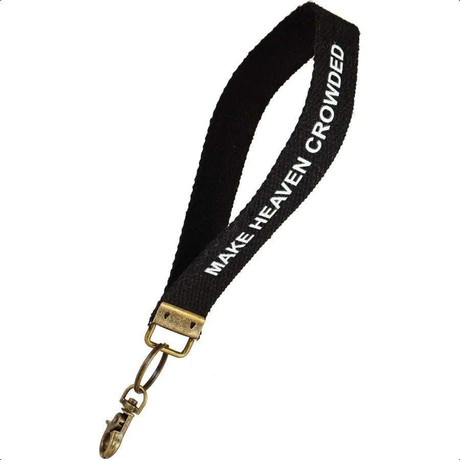 Make Heaven Crowded Christian Schlüsselanhänger, Baumwoll-Armband, Schlüsselanhänger, Bronze-Schlüsselanhänger, weiches Auto-Schlüsselanhänger-Armband
