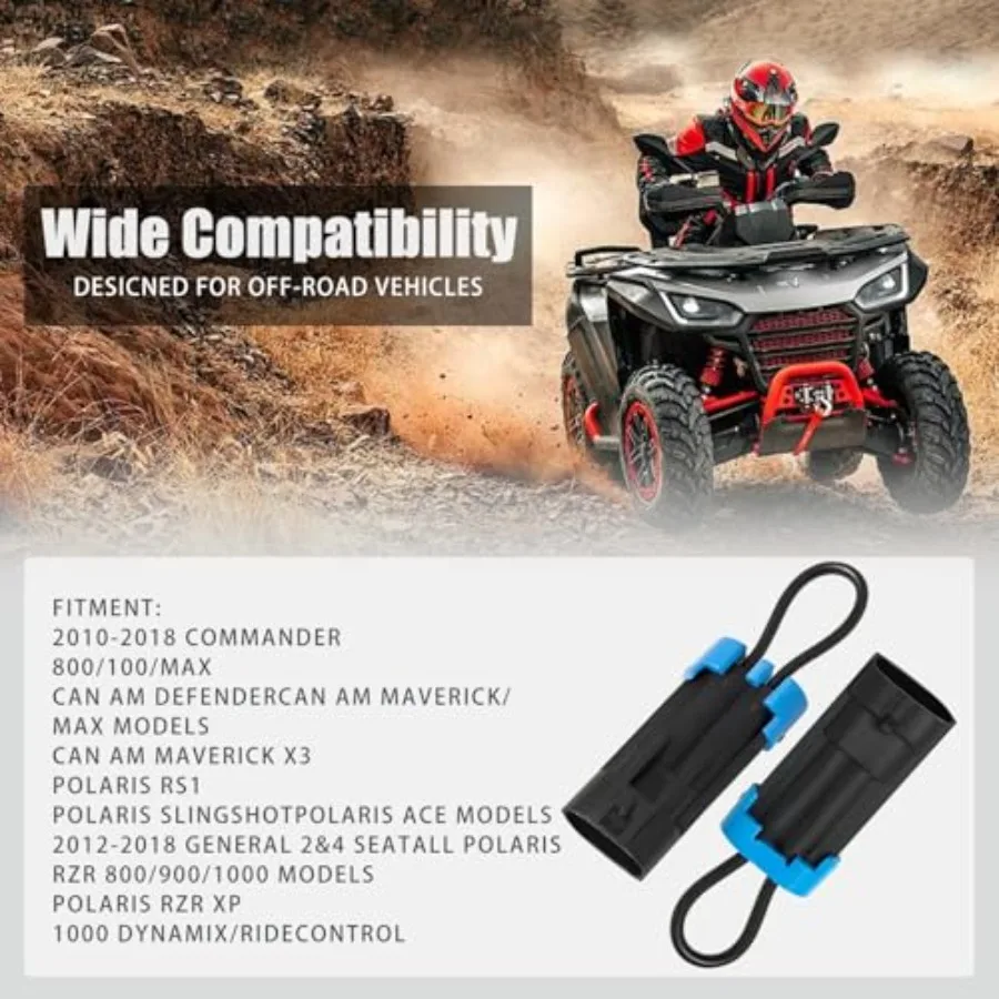 1 Pack Polaris Ranger Seat Belt Bypass Plug for RZR and Ranger 570 1000, UTV Seat Belt Override Connector, Disable Seatbelt Ala view 6