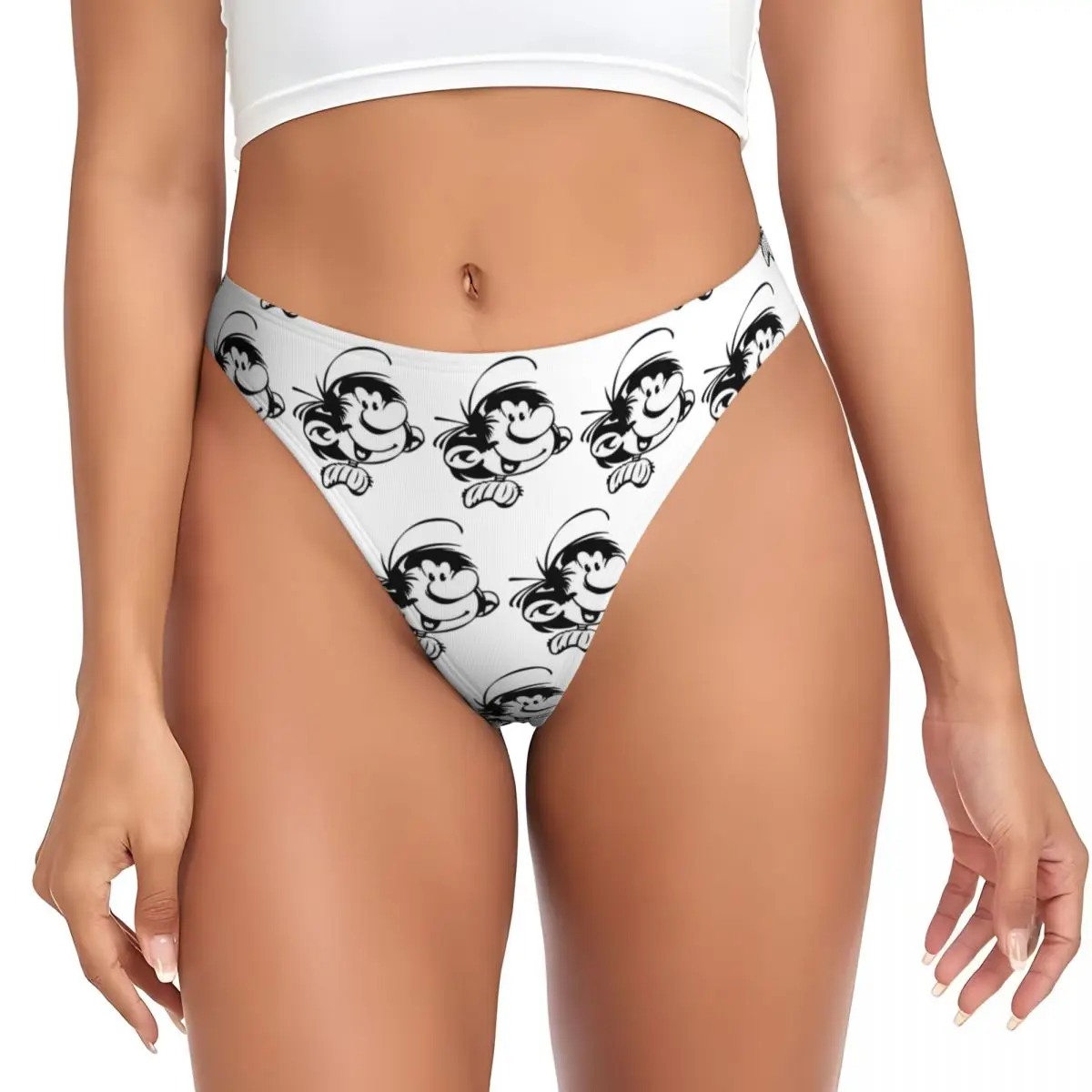 calcinha-g-string-personalizada-gaston-lagaffe-big-ben-respiravel-confortavel-para-mulheres